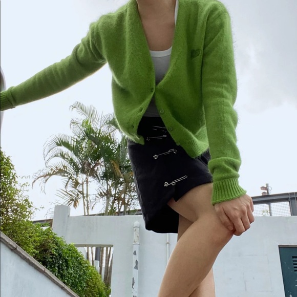 UNIF green crop cardigan - Picture 3 of 7